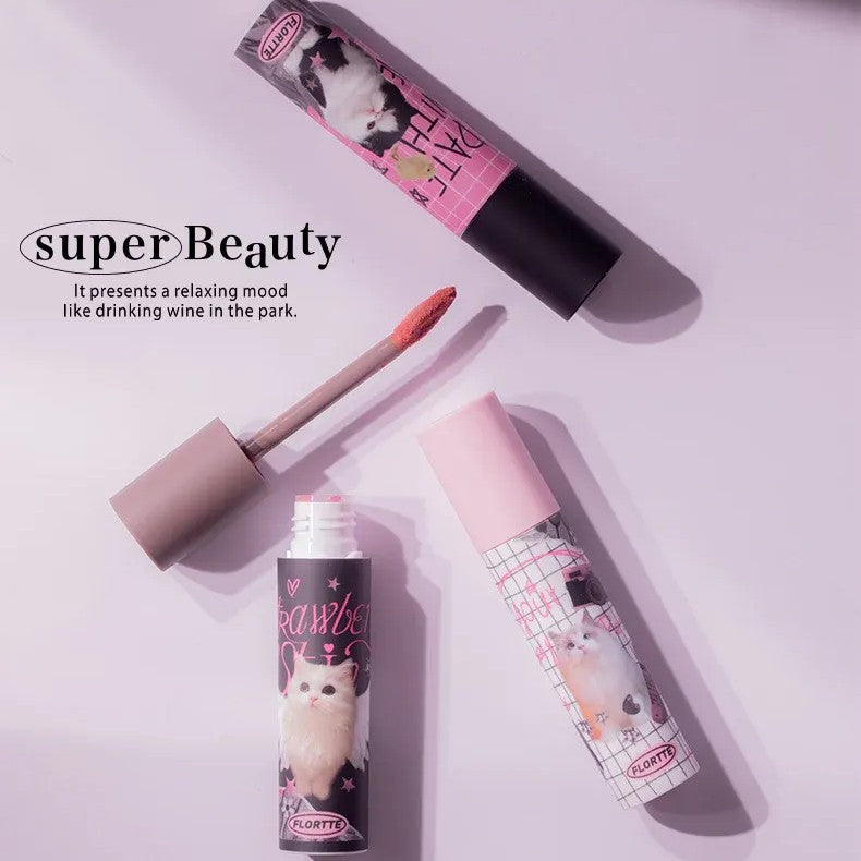 Flortte I Am Super Beauty Lip Cream #N02 Creamy Grey Pink
