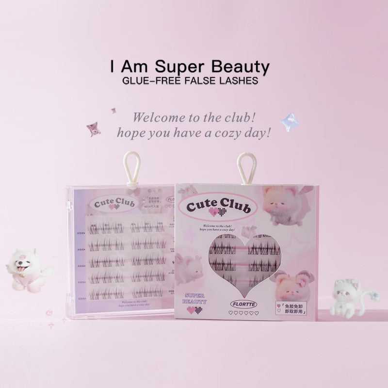Flortte Super Beauty Series Adhesive-Free False Eyelashes Natural Little Wild Cat