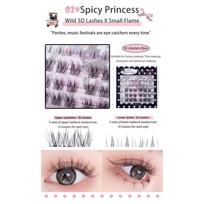 Flortte Cozy Daily Life Glue-Free False Eyelashes #02 Spicy Princess