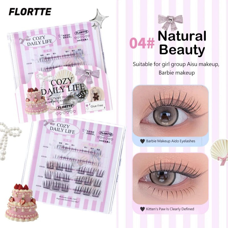 Flortte Cozy Daily Life Glue-Free False Eyelashes #04 Natural Beauty