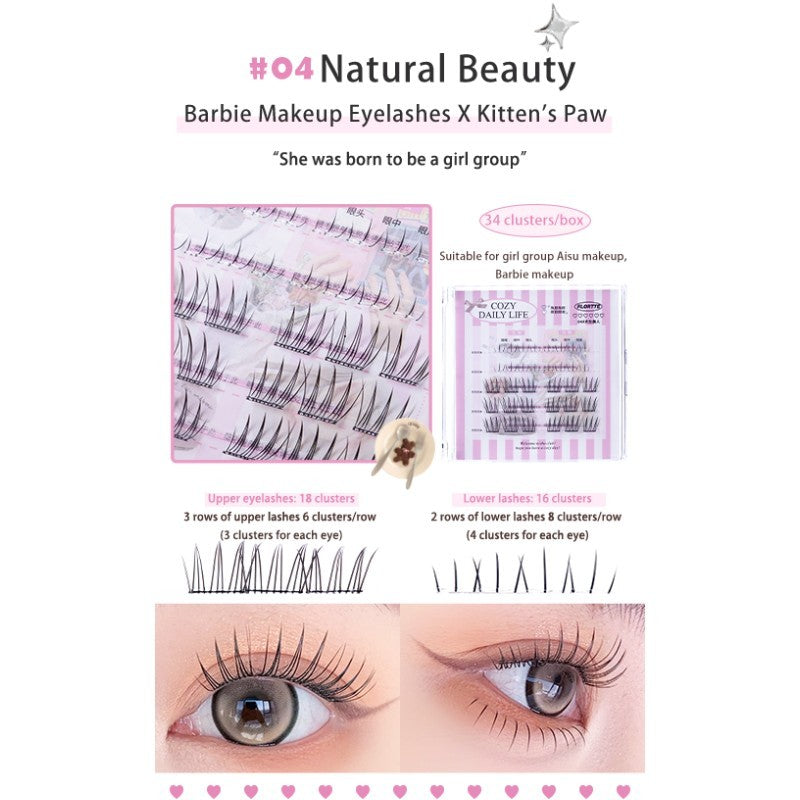 Flortte Cozy Daily Life Glue-Free False Eyelashes #04 Natural Beauty
