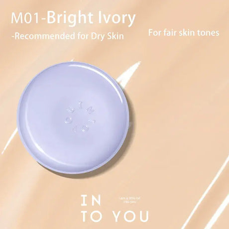 INTO YOU Purple Cushion Foundation #M01 Bright lvory