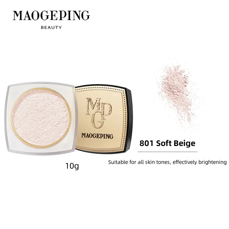 MaoGeping Luminous Soft Loose Powder #801 Soft Beige 4g