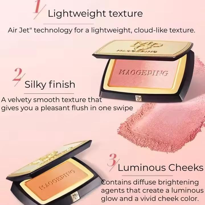MaoGeping Cloudy Veil Sweet Gradient Makeup Blusher #801 Magnolia Flower