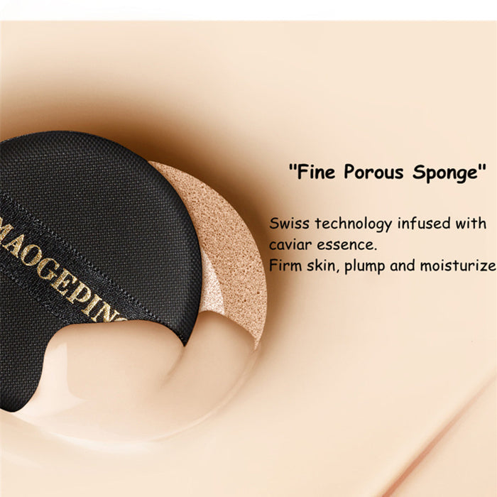 Maogeping Luxury Caviar Flawless Liquid Foundation Cushion #802 FAIR AND YELLOWISH