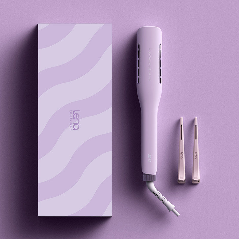Lena Lonic Wide Hair Straightener Purple LN-H2S