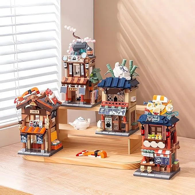 Inbrixx Mini Building Blocks Japanese Street Scenery Lamian Restaurant 880019