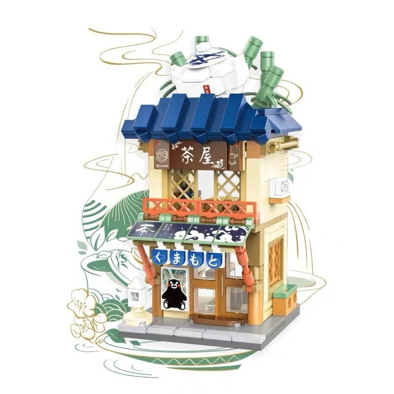 Inbrixx Mini Building Blocks Kumamon Tea House 880022