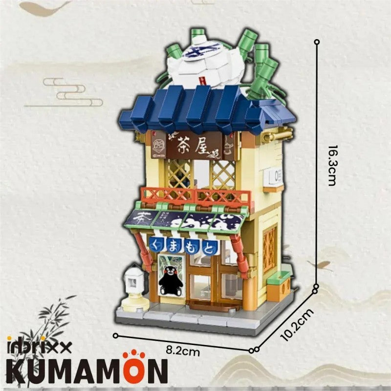 Inbrixx Mini Building Blocks Kumamon Tea House 880022