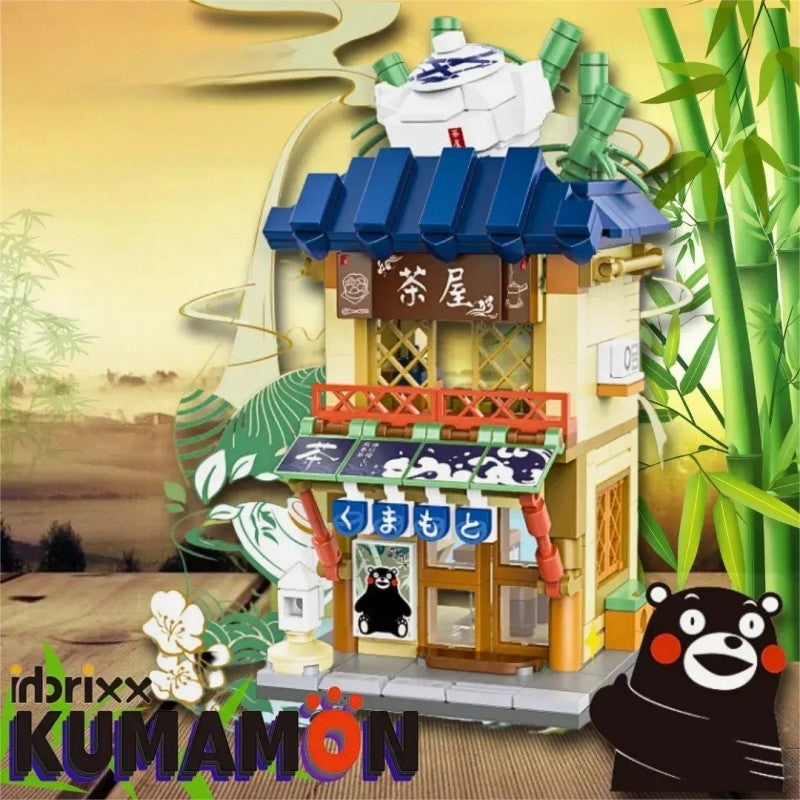 Inbrixx Mini Building Blocks Kumamon Tea House 880022