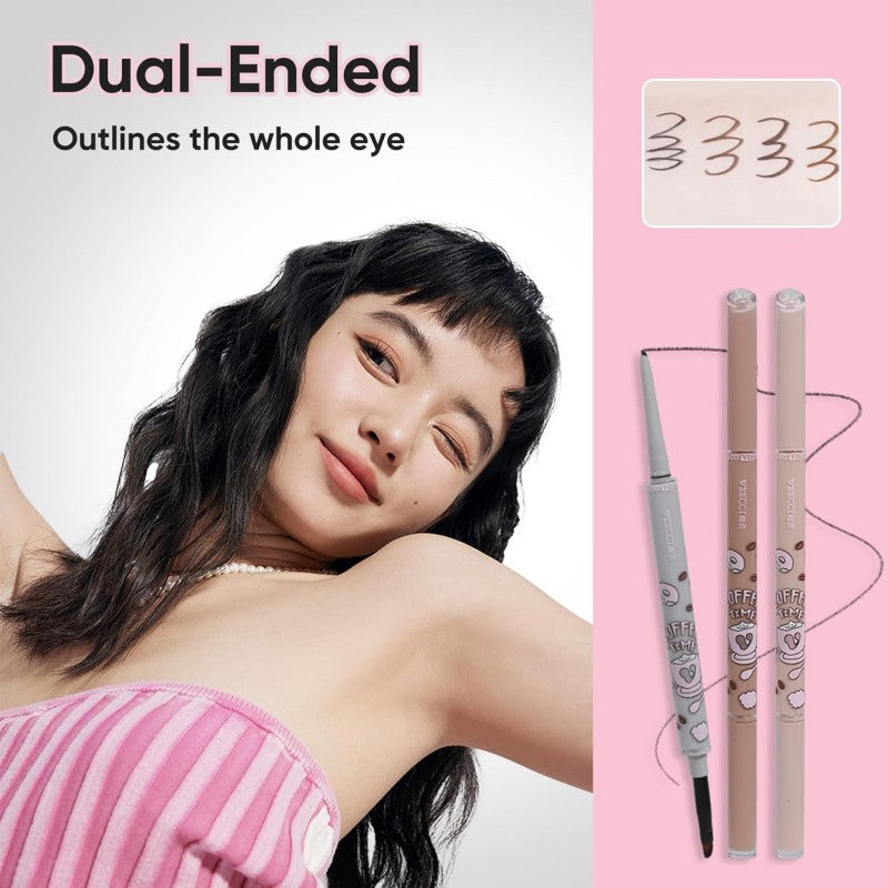 Veecci Double-Ended Eyeliner Gel Pencil #03 Cold Brown