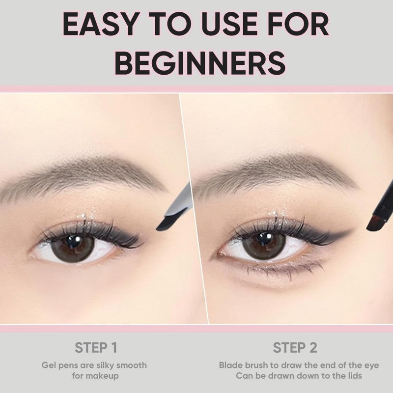 Veecci Double-Ended Eyeliner Gel Pencil #03 Cold Brown