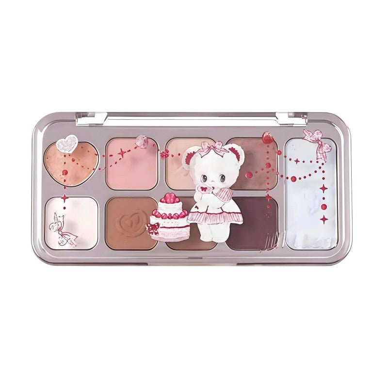 Jlillleen Little Bear 9-Color Eyeshadow Palette #901 Babylon Rose
