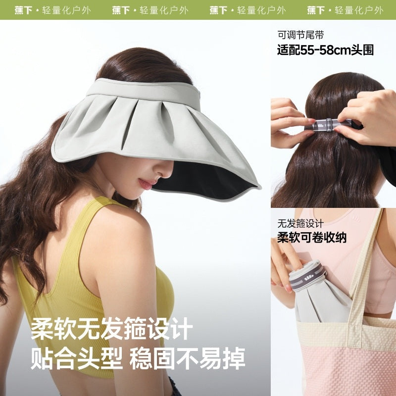 Beneunder Shell Black Vinyl Sun Hat BM532 Twilight Black