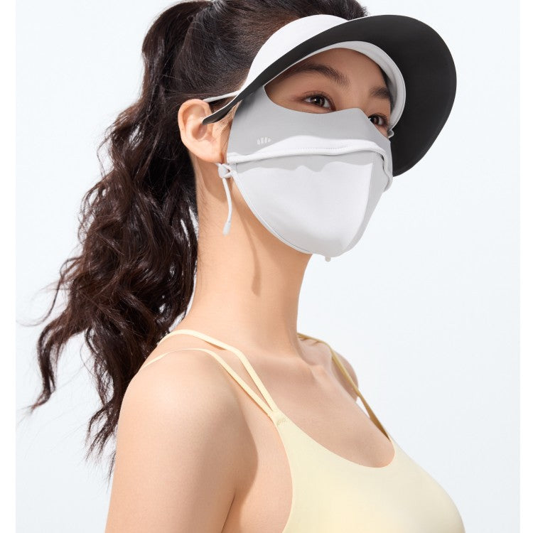 Beneunder Full Face Sunscreen Mask Blue AL333 Smoke Gray