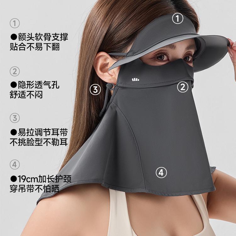 Beneunder Full-face UV Protection Face Mask AL341 Gray Pink