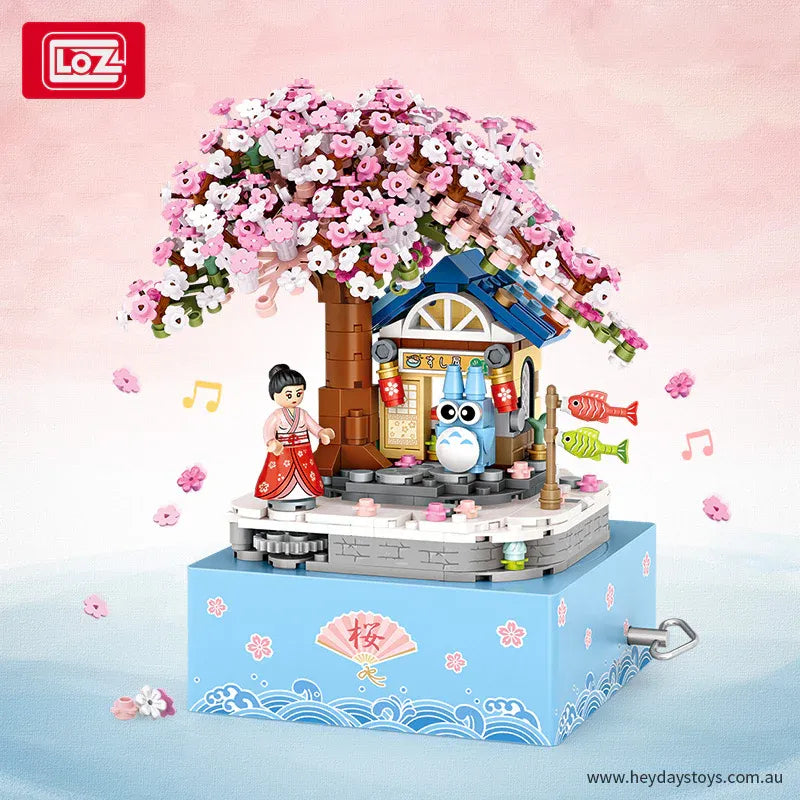 LOZ Mini Blocks Cherry Blossom Music Box NO.1221