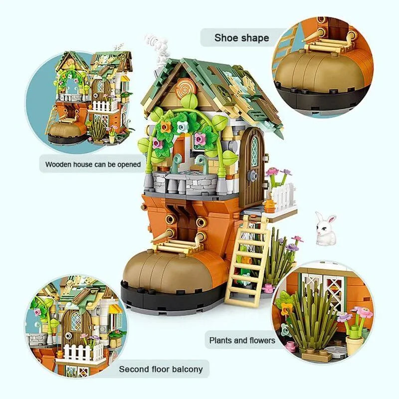 Loz Mini Block Building Bricks Set Fairy Tale House NO.1226