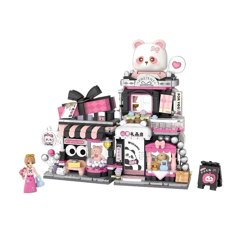 Loz Mini Building Blocks Panda Gift Shop NO.1378