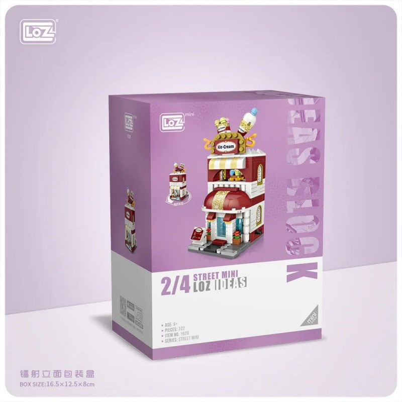 Loz Mini Street Series Ice Cream Shop NO.1626