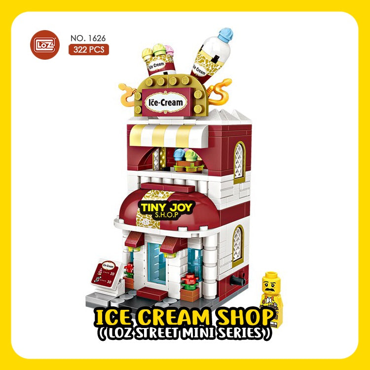 Loz Mini Street Series Ice Cream Shop NO.1626