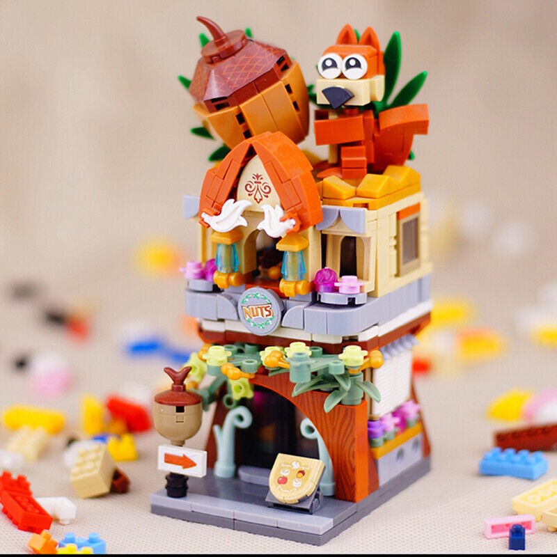 Loz Mini Block Nut Shop Building NO.1641