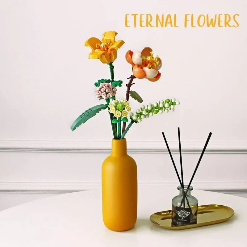 Loz Mini Block Kit Eternal Hibiscus Lily Daisy Hydrangea Flowers NO.1658