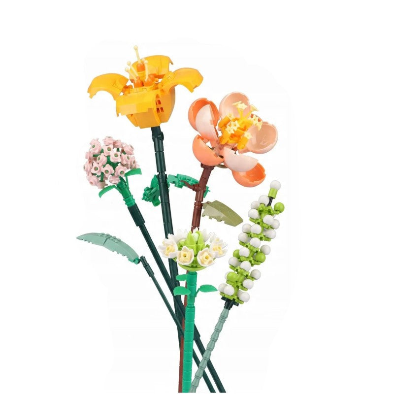 Loz Mini Block Kit Eternal Hibiscus Lily Daisy Hydrangea Flowers NO.1658