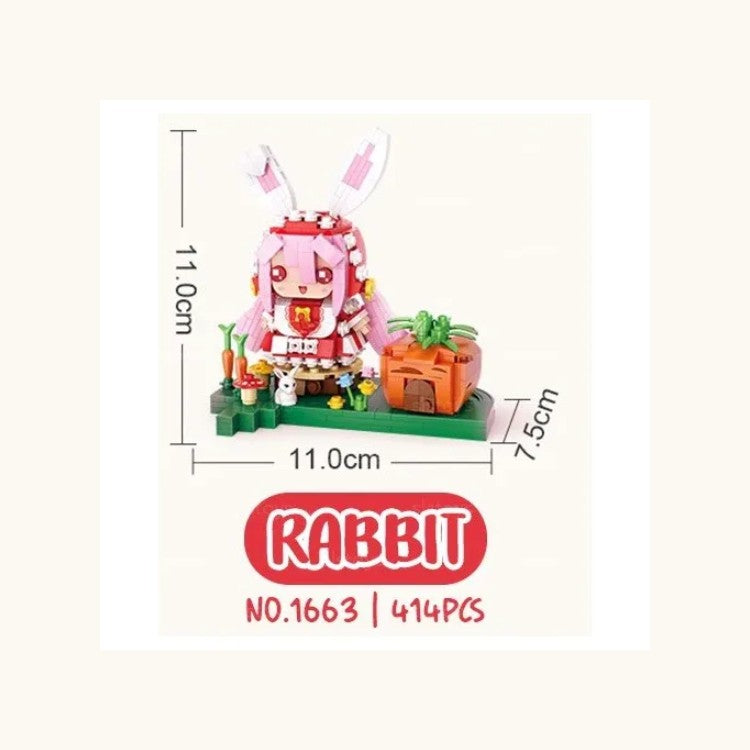 Loz Mini Blocks Fairy Tale Animal Rabbit Gir NO.1663