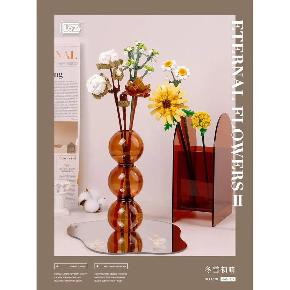 Loz Mini Blocks Eternal Flowers II White Boquet NO.1670