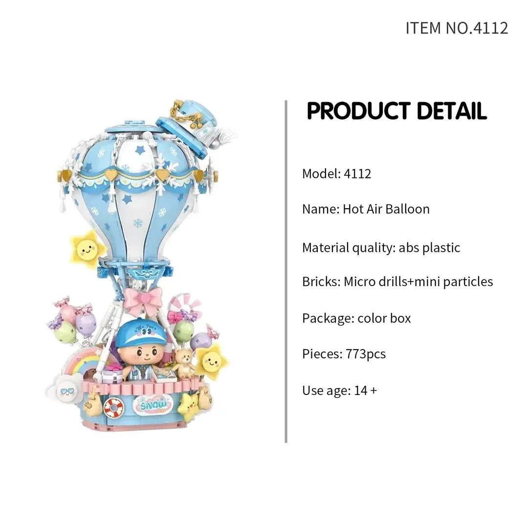Loz Mini Blocks Hot Air Balloon Music Box N0.4112