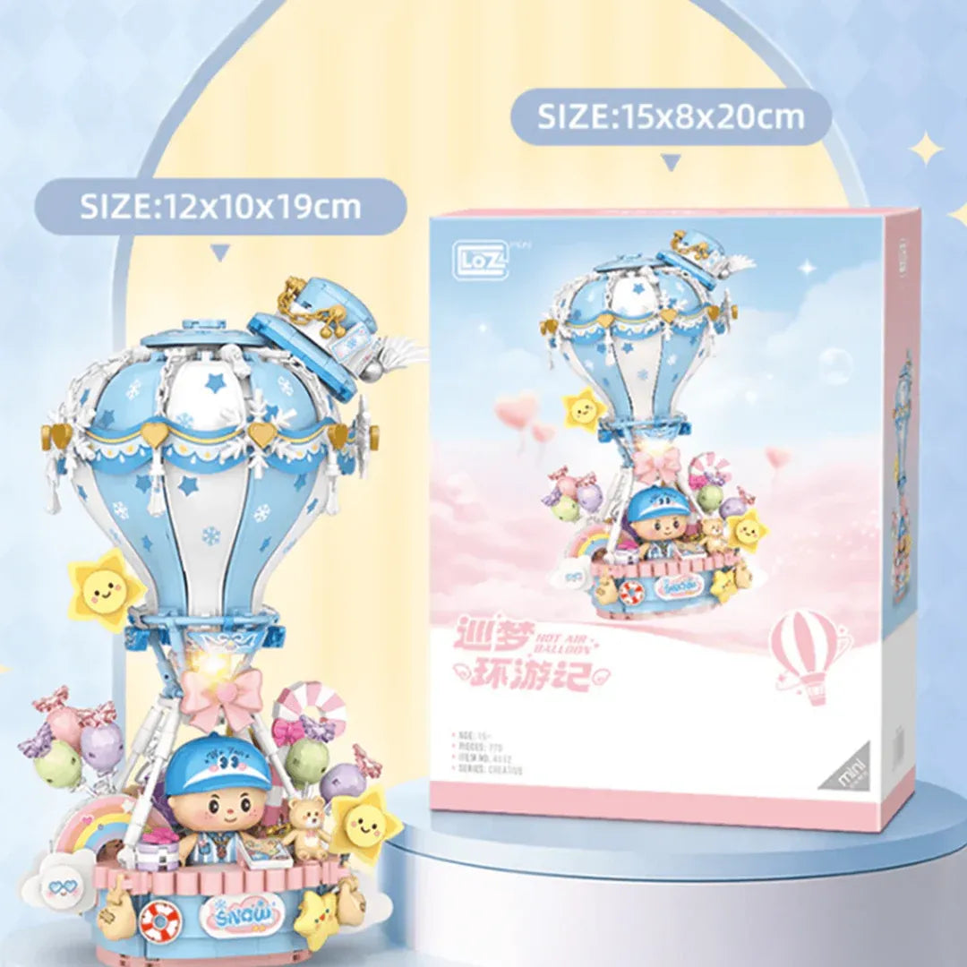 Loz Mini Blocks Hot Air Balloon Music Box N0.4112