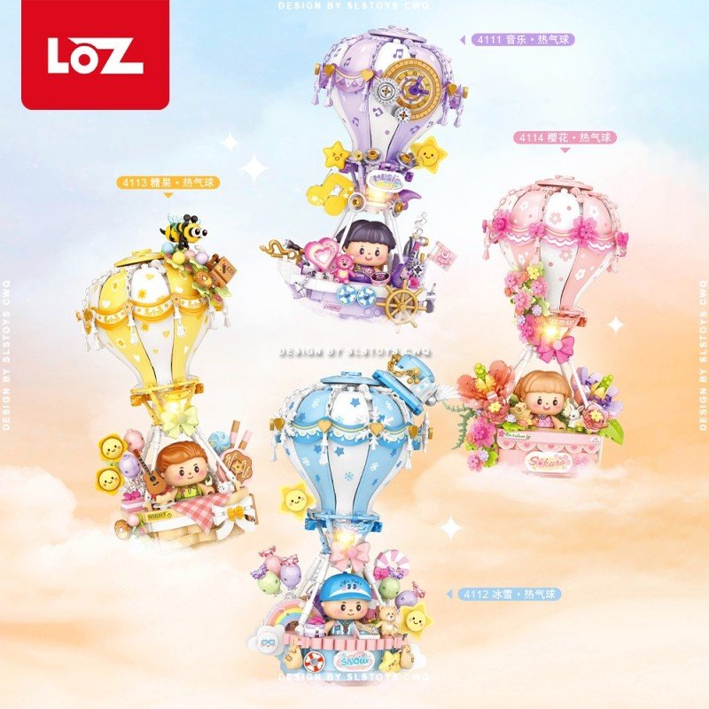 Loz Parachute Series Mini Block Hot Air Balloon NO.4114