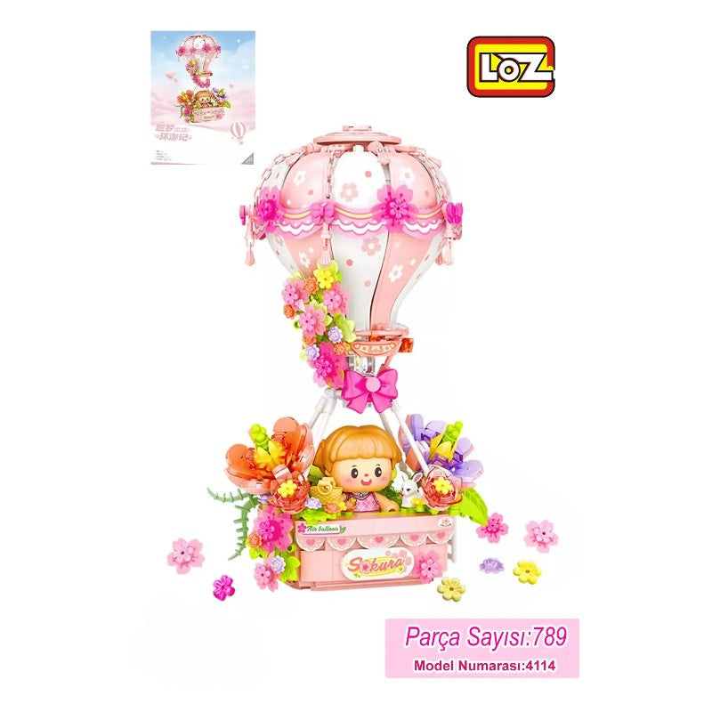 Loz Parachute Series Mini Block Hot Air Balloon NO.4114