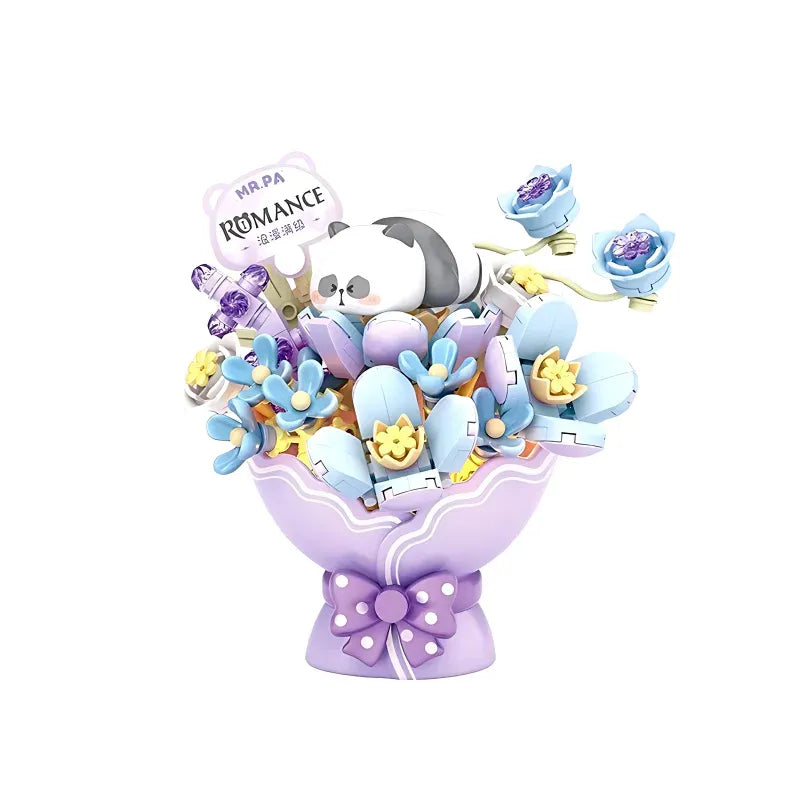 Loz Mr.Pa Flower Series Mini Blocks Romance NO.7302