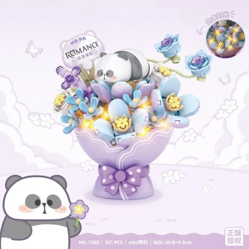 Loz Mr.Pa Flower Series Mini Blocks Romance NO.7302