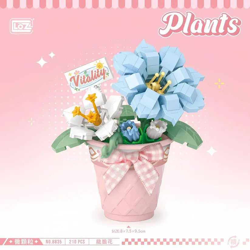 Loz Mini Blocks Gentiana Flowers NO.8835