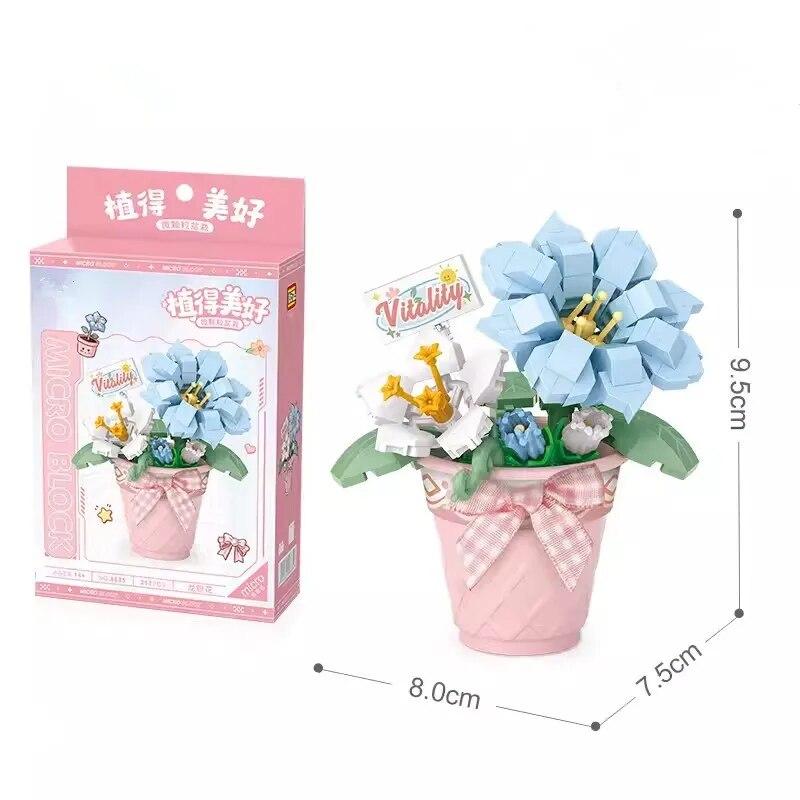 Loz Mini Blocks Gentiana Flowers NO.8835