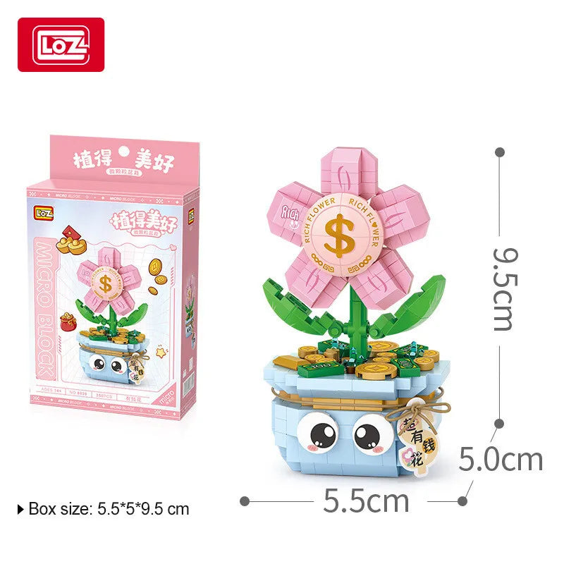 LOZ Mini Building Bricks Rich Flower NO.8839
