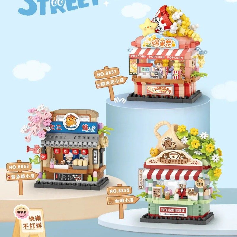 Loz Mini Block Street Shop Series Popcorn Coffee NO.8851
