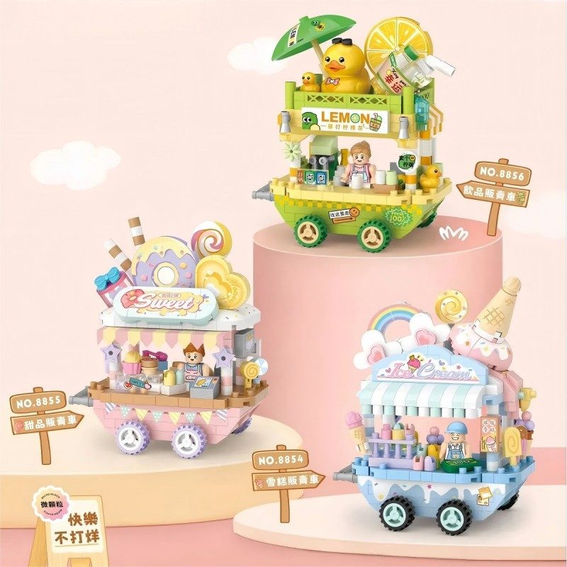 Loz Mini Building Blocks Drinks Vending Cart NO.8856