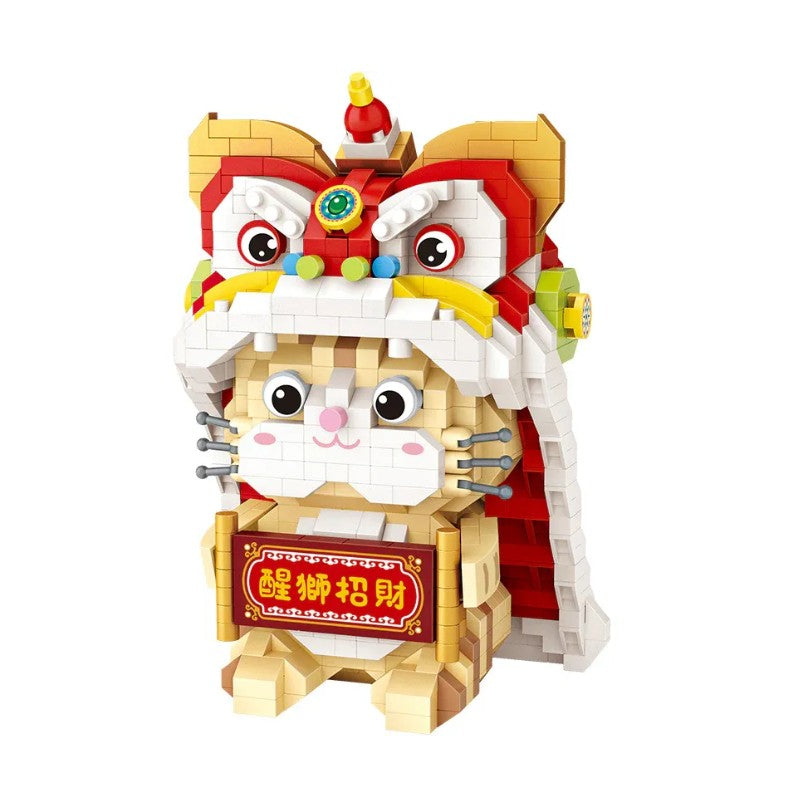 Loz Lion Dance And Lucky Cat NO.9258