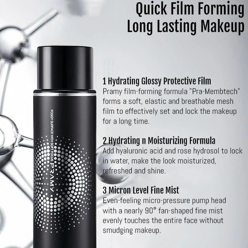 Pramy Matte Setting Spray Oil Control Black Bottle 100ml