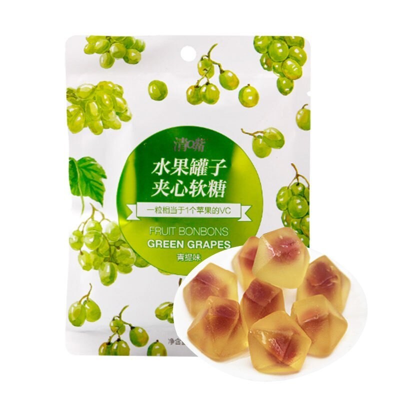 Qinzui Fruit Bonbons Candy Green Grapes 30g