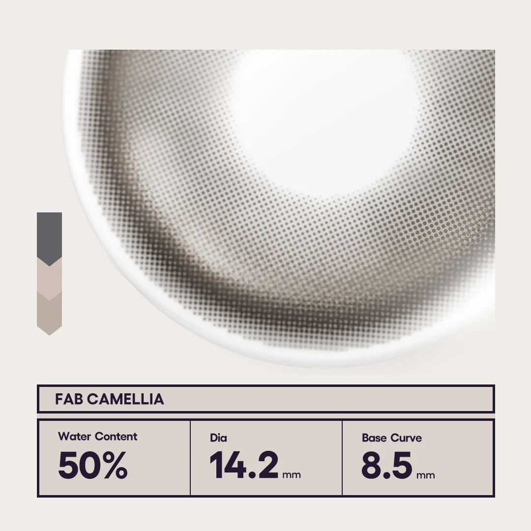 CoFancy 1-Day Colored Contact Lens Fab Camellia ±000 10pcs