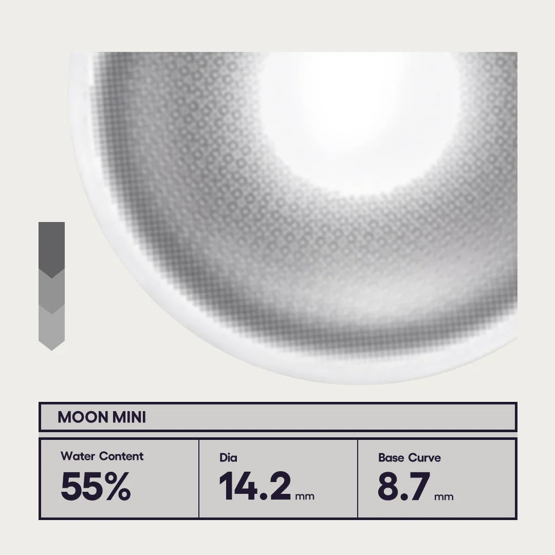CoFancy 1-Day Colored Contact Lenses Moon Mini -5.50 10pcs
