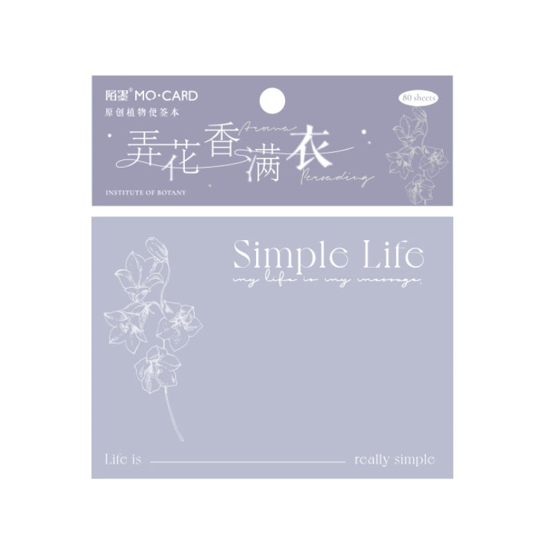 Mo Card Simple Life Sticky Notepad Filling The Air With Fragrance