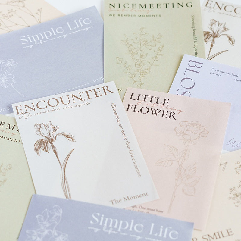 Mo Card Simple Life Sticky Notepad Filling The Air With Fragrance