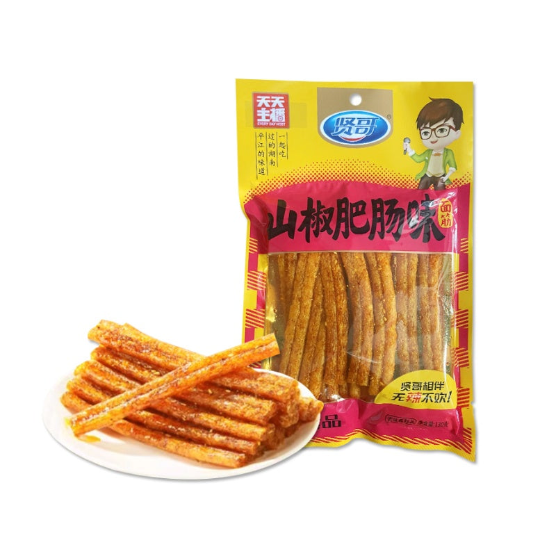 Xiange Gluten Snack Spicy Intestine Flavor 130g