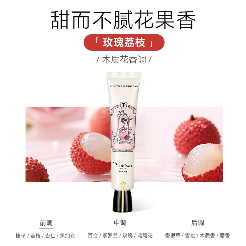 Plustwo Fragrance Hand Cream Rose & Lychee 50g